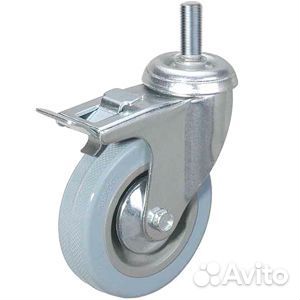 Колесо аппаратное SCtgb 93 75мм с болтом и тормозо