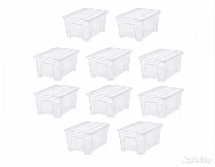 Контейнеры с крышкой икеа самла (новые), 5л 10шт