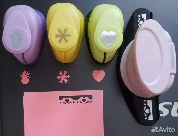 Фигурные дыроколы 15 мм, разные,в отл состоянии