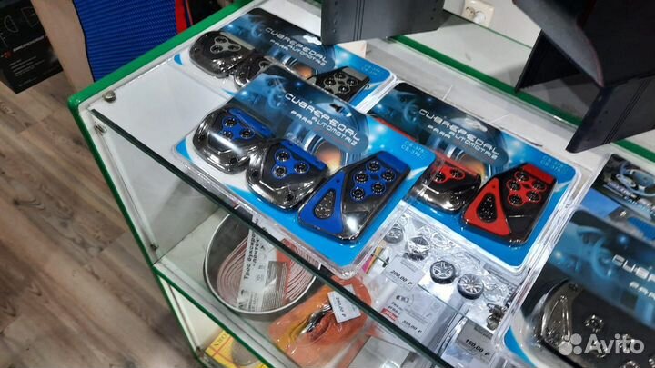 Накладки на педали МКПП (синий)