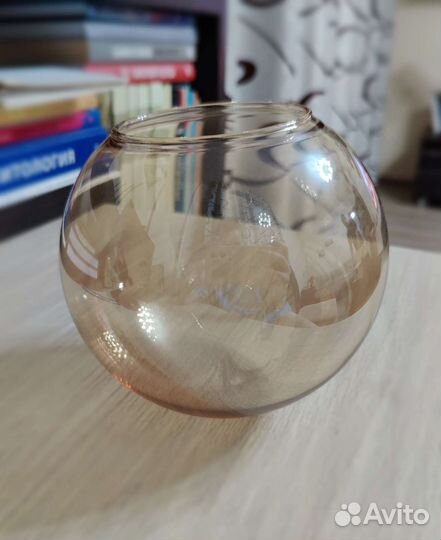 Стеклянный плафон для люстры