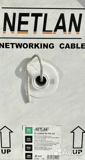 Кабель витая пара UTP 5e lszh нг (А) -HF