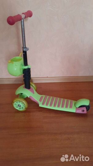 Самокат детский трехколесный бу