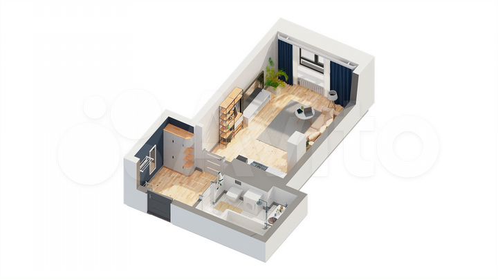 Квартира-студия, 28,8 м², 23/28 эт.