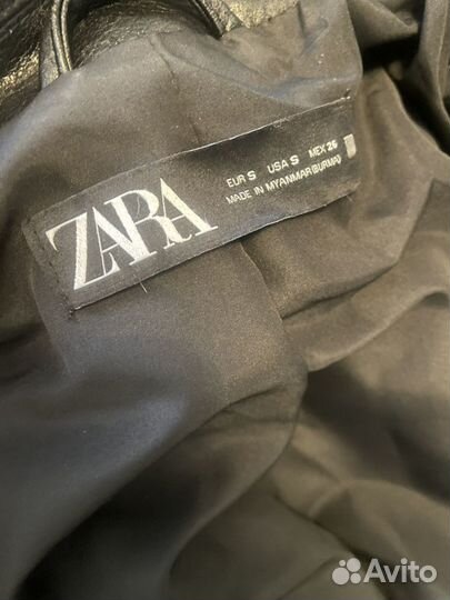 Кожаная куртка Zara косуха