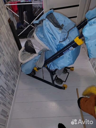 Детские санки с колесами бу