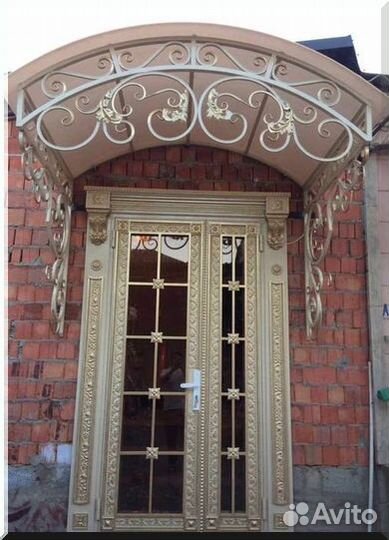 Кованые ворота и калитка
