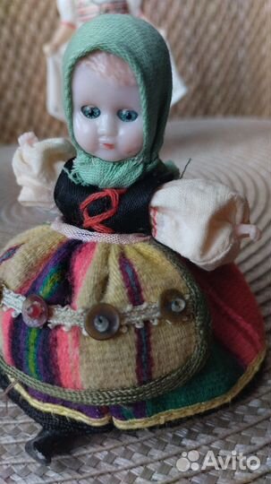 Куклы: качалка- болванчик.Девочка маленькая. СССР