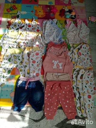 Вещи пакетом для девочки 0 до 3-х месяцев