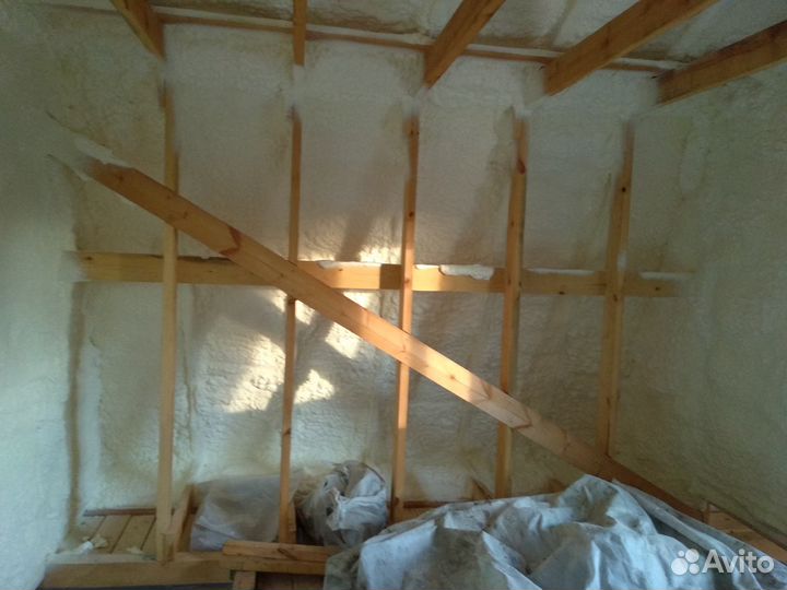 Бесшовная напыляемя теплоизоляция ппу