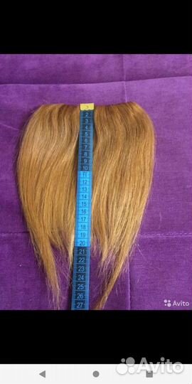 Волосы натуральные на заколках