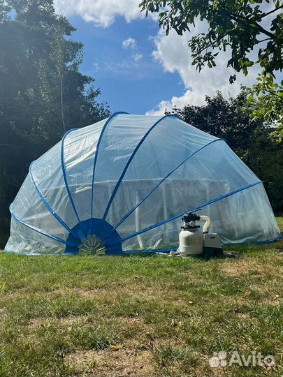 Тент для бассейна купольный