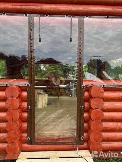 Мягкие окна на беседку