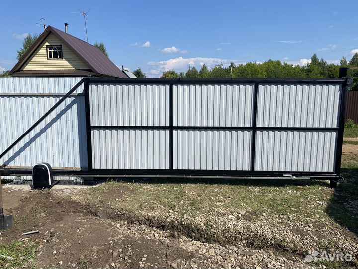 Откатные ворота под ключ