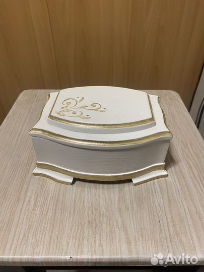 Шкатулка деревянная (ручная работа, кедр)