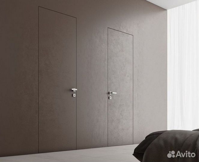 Скрытые двери под отделку