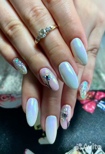 Маникюр с покрытием лаком