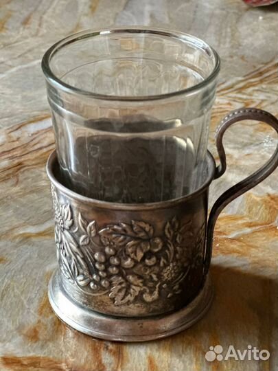 Винтажные подстаканники 6 комплект