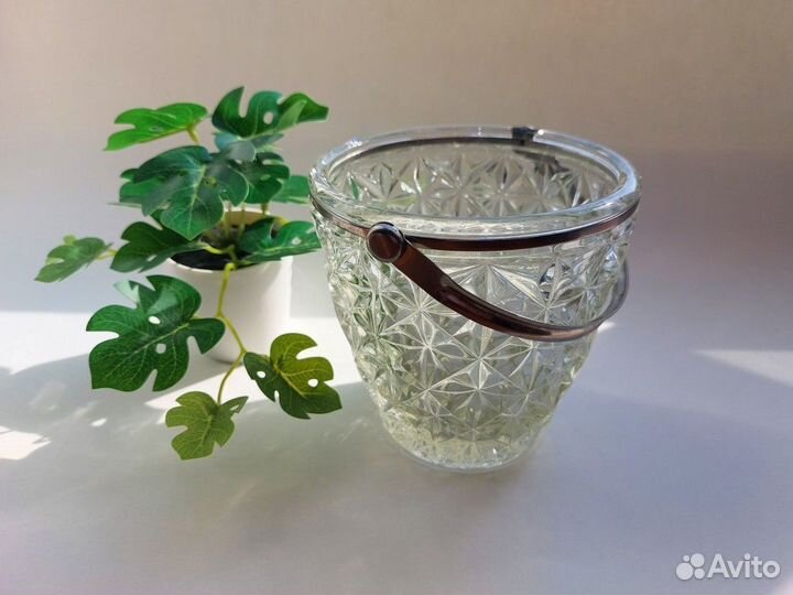 Сахарница конфетница СССР стекло