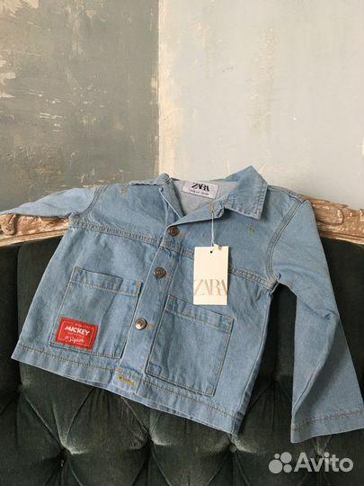 Джинсовая куртка рубашка Zara