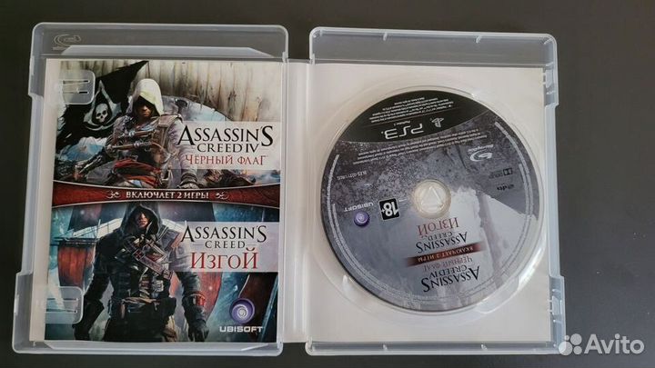 Assassins Creed Черный Флаг + Изгой PS 3