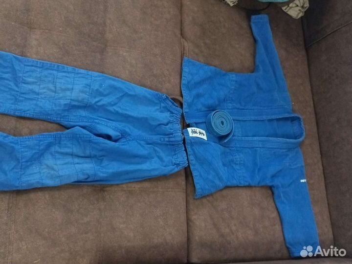 Костюм для дзюдо, самбо, рост 130 см