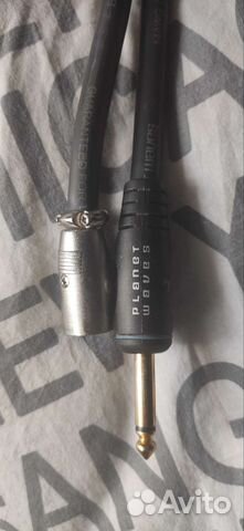 Проф. Аудио кабель jack 6.3 mm (M) - XLR