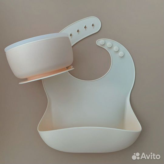 Набор детской силиконовой посуды