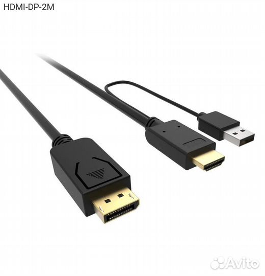 Видеокабель buro hdmi (M) + USB Type A (M) - Disp