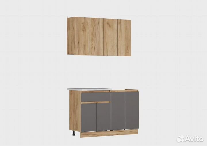 Белая Кухня без ручек