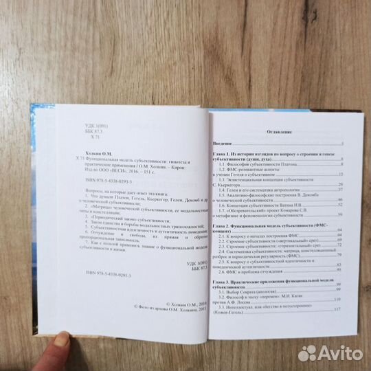 О.М.Холкин. Функциональная модель субъективности