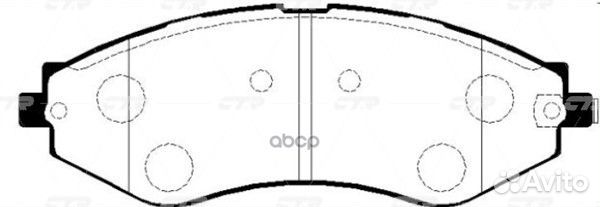 Колодки тормозные, передние (Старый ckkd12) GK0
