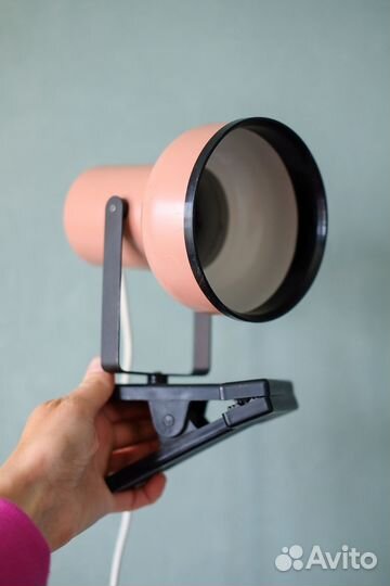 Лампа на прищепке СССР