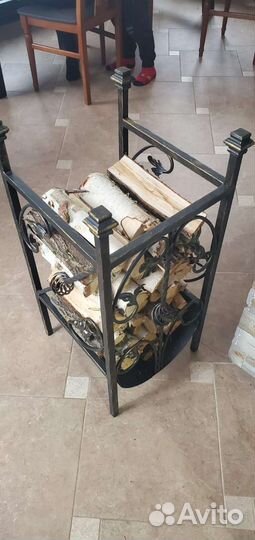 Кованая дровница Артемида