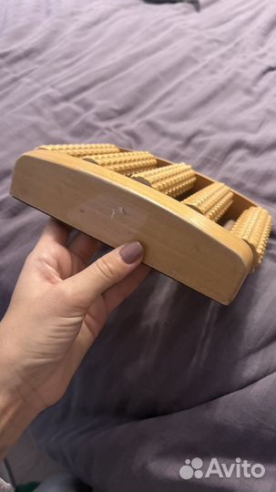 Массажер для ног деревянный