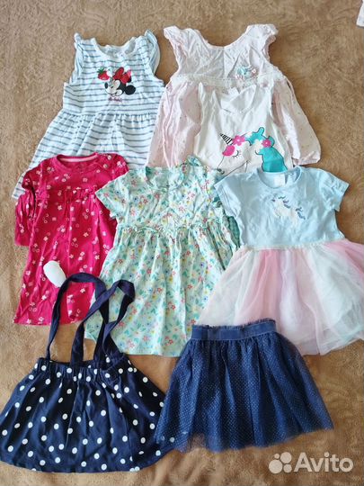 Вещи пакетом на девочку 80 -92