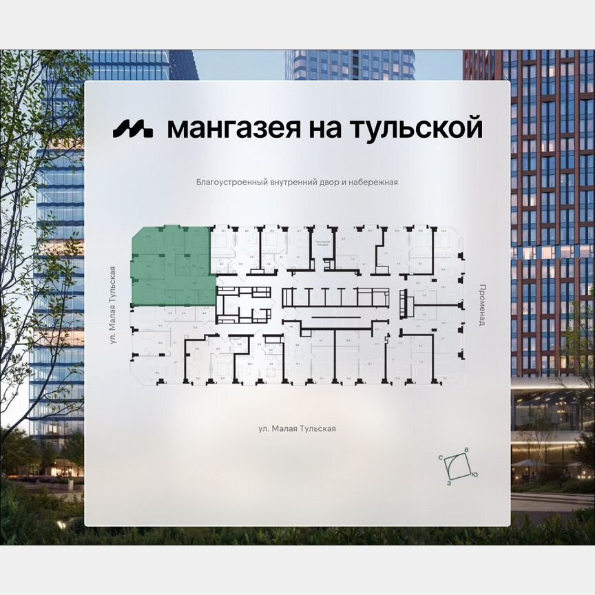 3-к. квартира, 108 м², 3/40 эт.