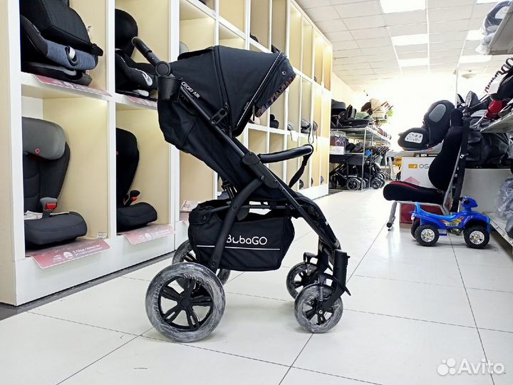 Коляска вездеход Bubago Cross Air New Black 2023
