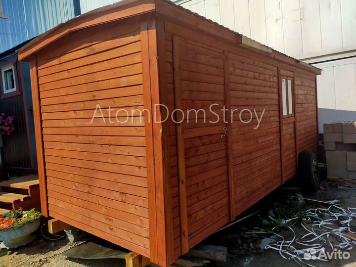 Бытовка деревянная утепленная с электрикой