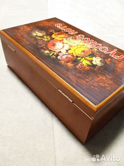 Русское лото в деревянной коробке 