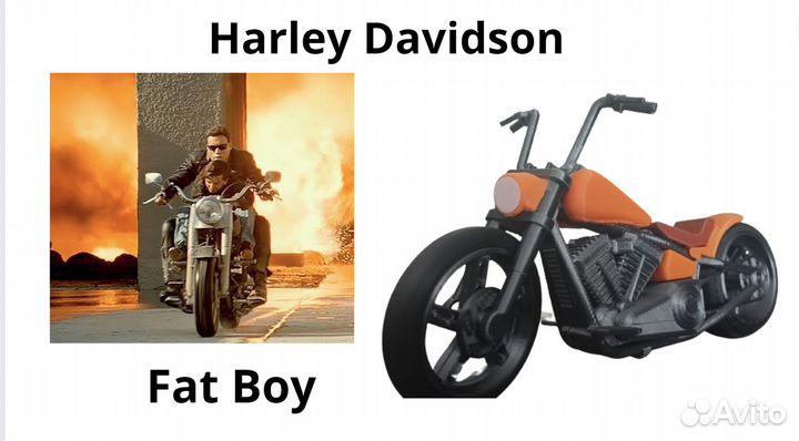Модель мотоцикла Harley Davidson Fat Boy