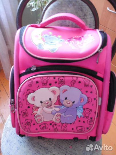 Портфель-рюкзак Маша и М.Мишки.Шапочка Цветочек