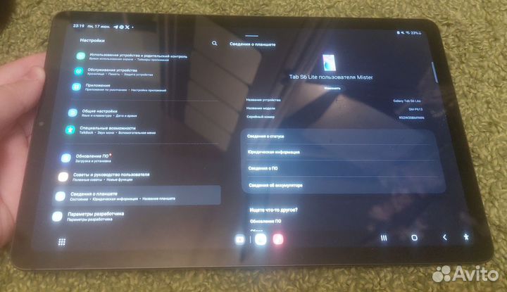 Планшет samsung galaxy tab s6 128гб Lite Новый