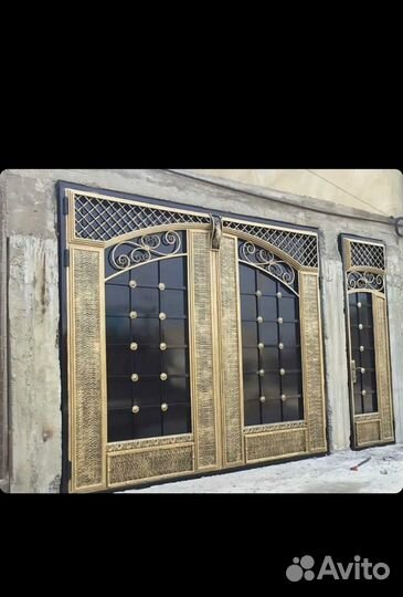 Кованые ворота под ключ с установкой z-9279