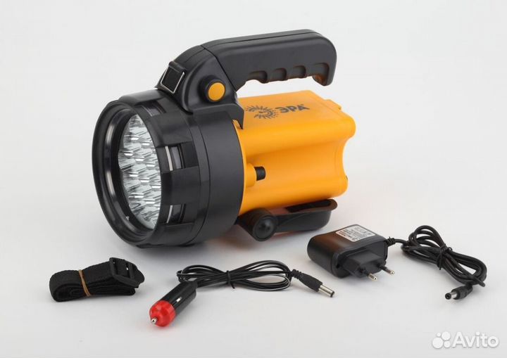 Фонарь-прожектор аккумуляторный Альфа PA-602 19LED литиевый аккум. 3А.ч зу 220В + 12В (инд. упак.) Э