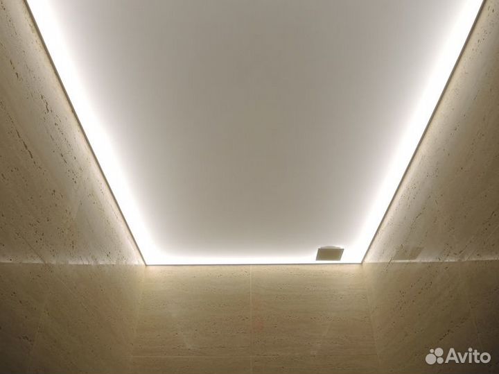 Натяжные световые потолки