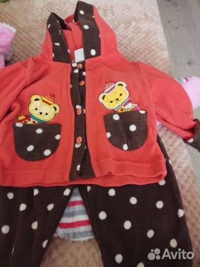 Вещи пакетом для девочки 6-12 мес