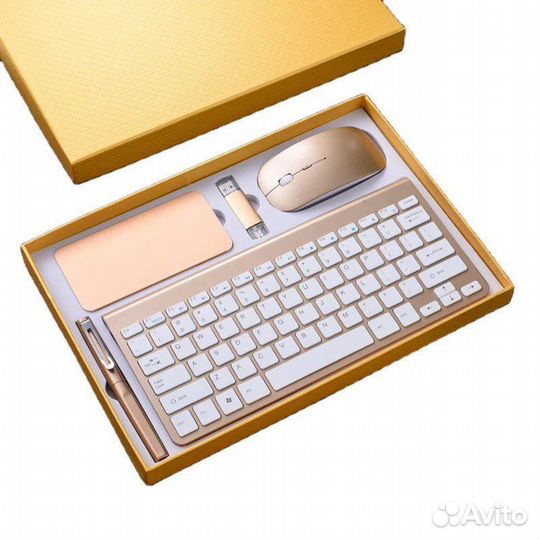 Подарочный набор (мышь,клавиатура,powerb, флешка)