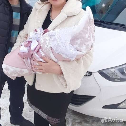 Детское одеяло конверт на выписку