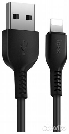 Кабель USB Lightning 2.4A hoco Premium X20, 3м, ч